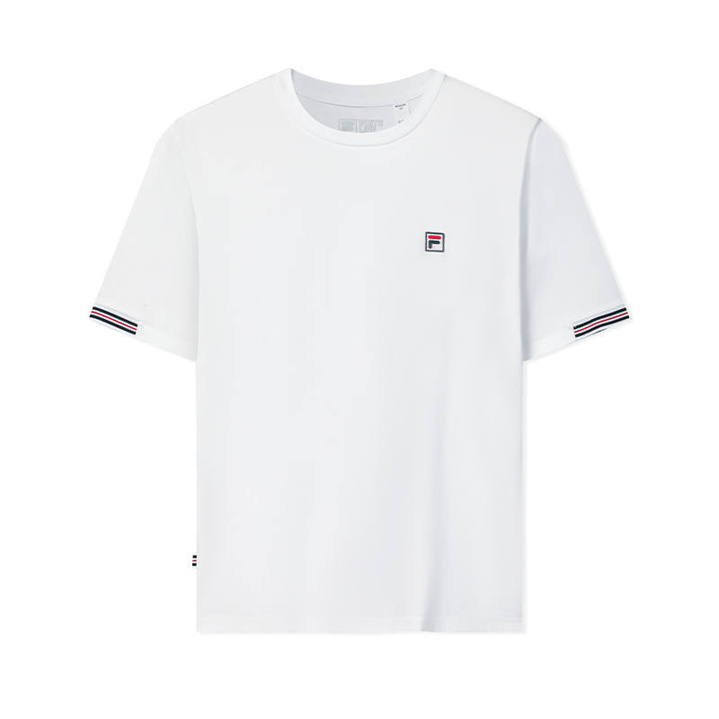 FILA T Shirts Men's Standard White Crew Neck Moderate