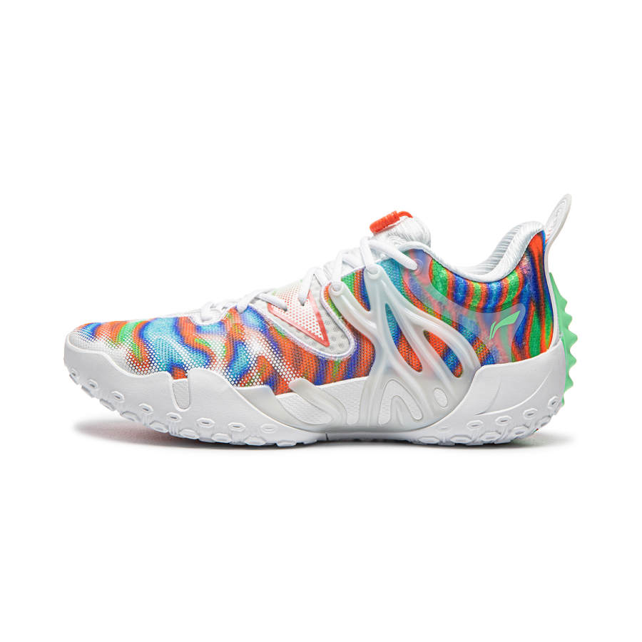 Li-Ning Li Ning BadFive 6 Basketball Shoes Men's Low Top Standard White/Dan Red