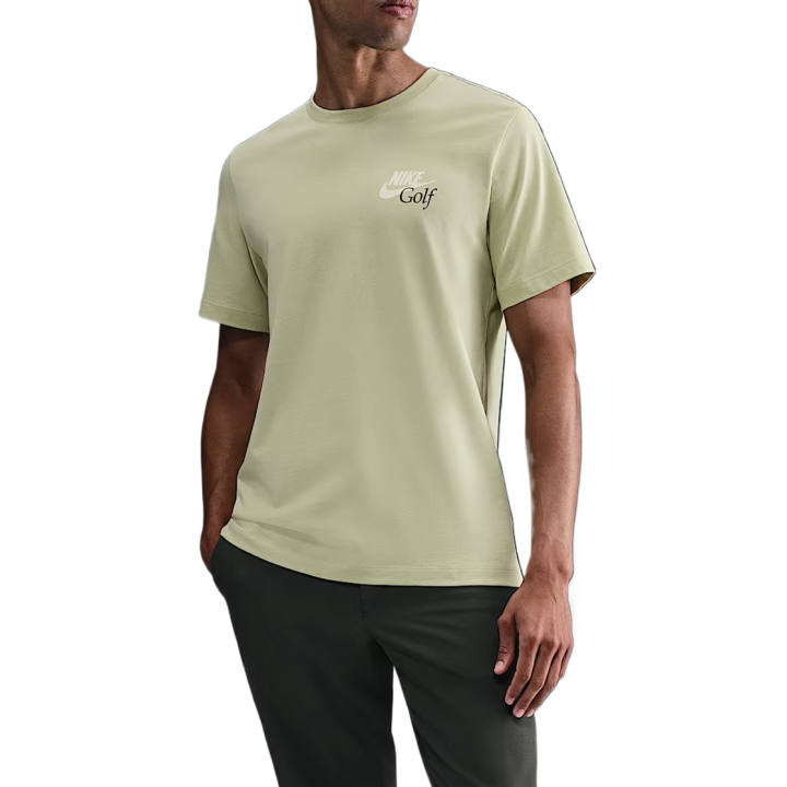 Nike Nike Golf Clothing Men's Olive Halo Crew Neck Moderate