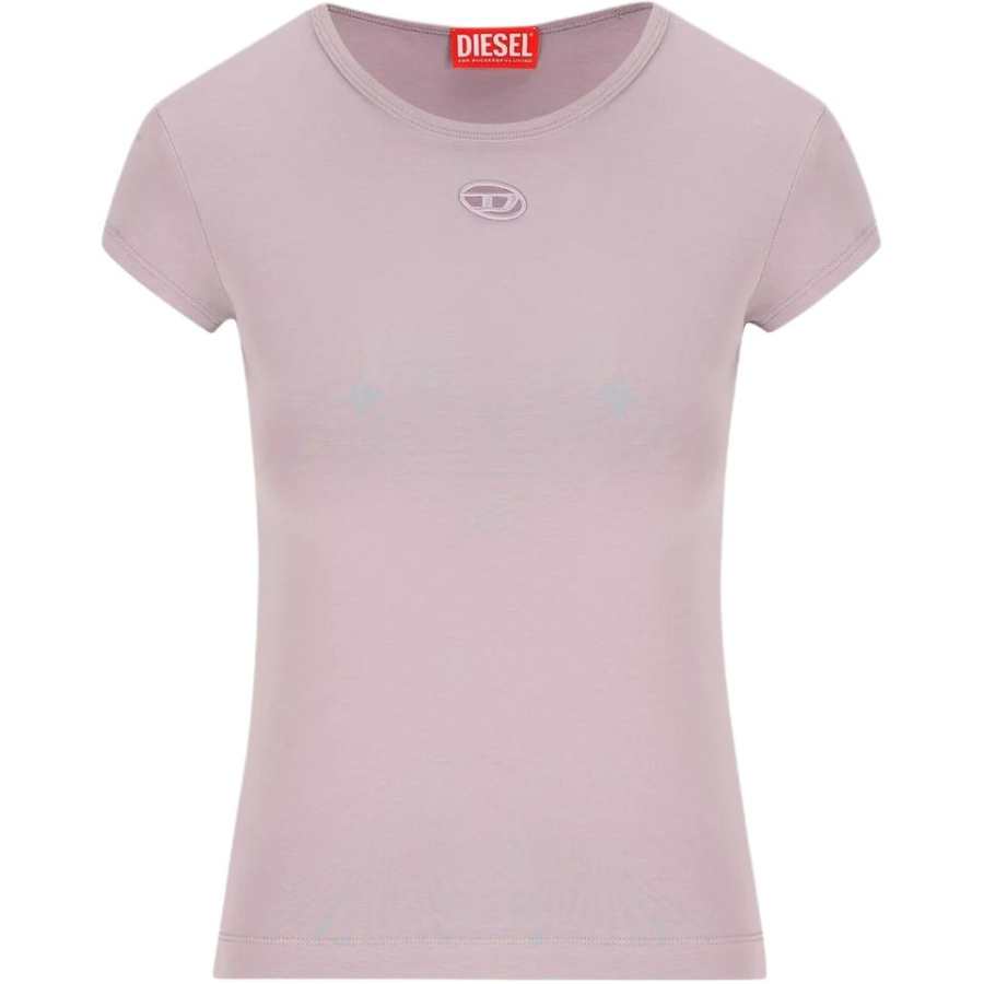 DIESEL T Shirts Women's Pink Crew Neck Moderate