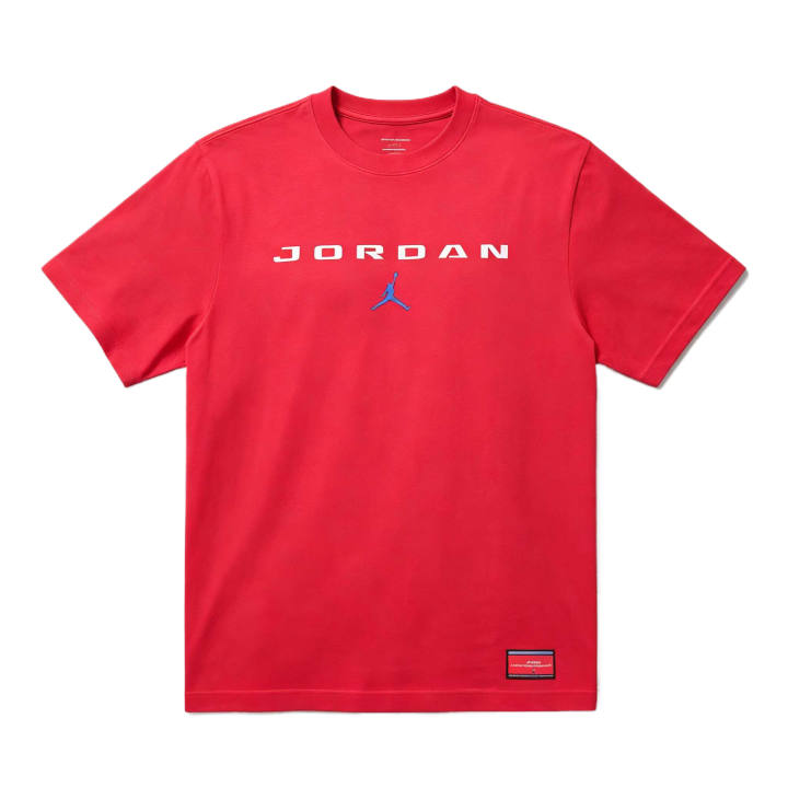 Jordan Jordan Brooklyn T Shirts Men's University Red Crew Neck
