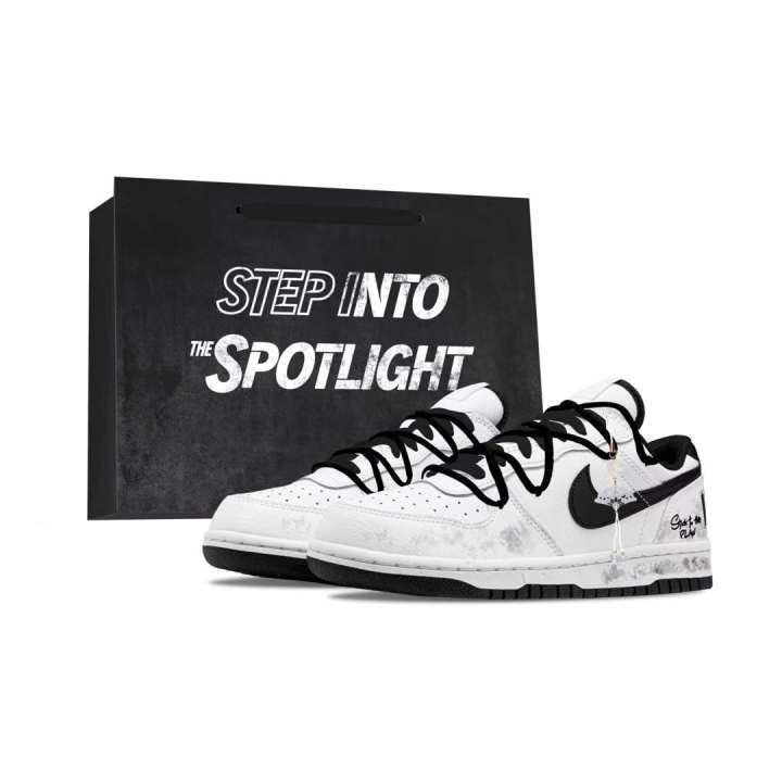 Nike Nike Big Low Lux Skateboard Shoes Unisex Low Top Black White