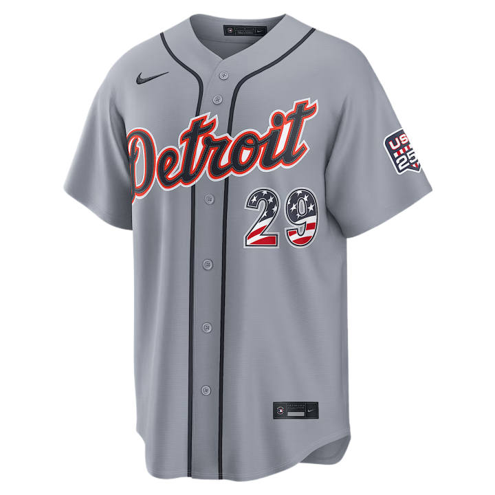 Nike Nike X MLB Baseball Jerseys Men's Gray V Neck Moderate