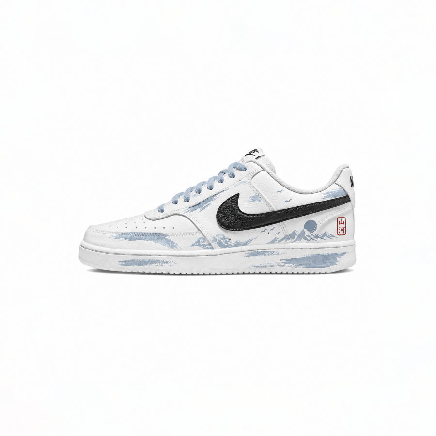 Nike Nike Court Vision 1 Skateboard Shoes Unisex Low Top Blue
