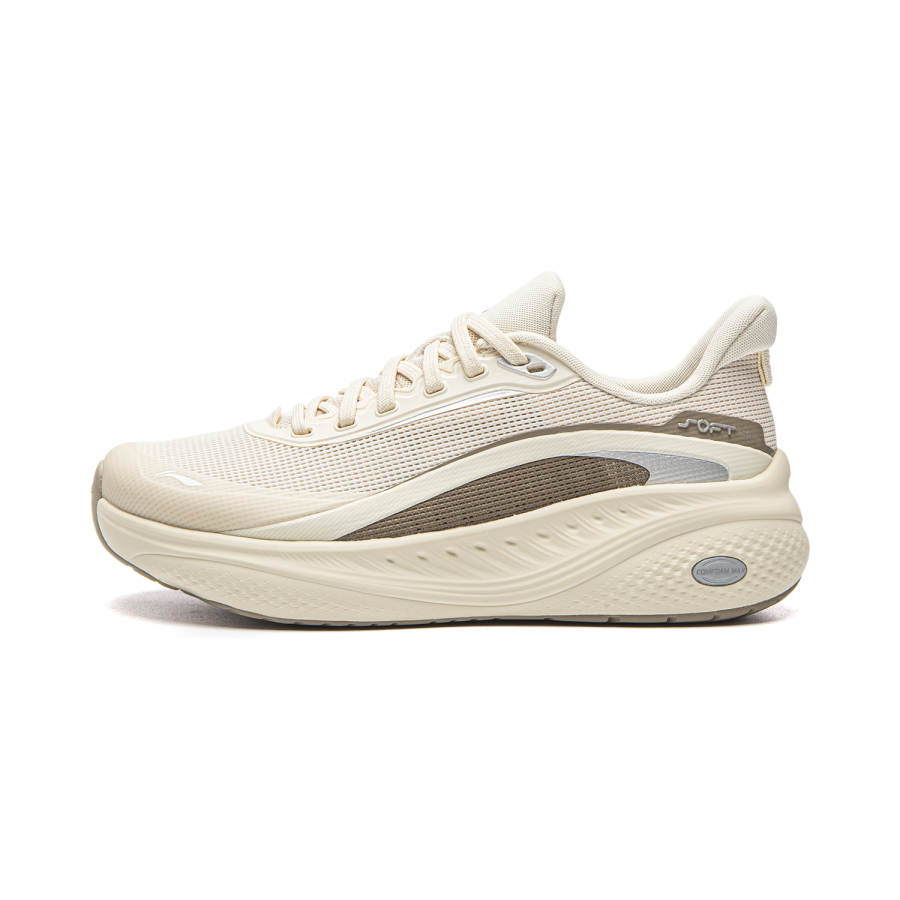 Li-Ning Li Ning SOFT COOL 3 V2 Casual Shoes Women's Low Top Rock White Gray/Tea Milk Brown