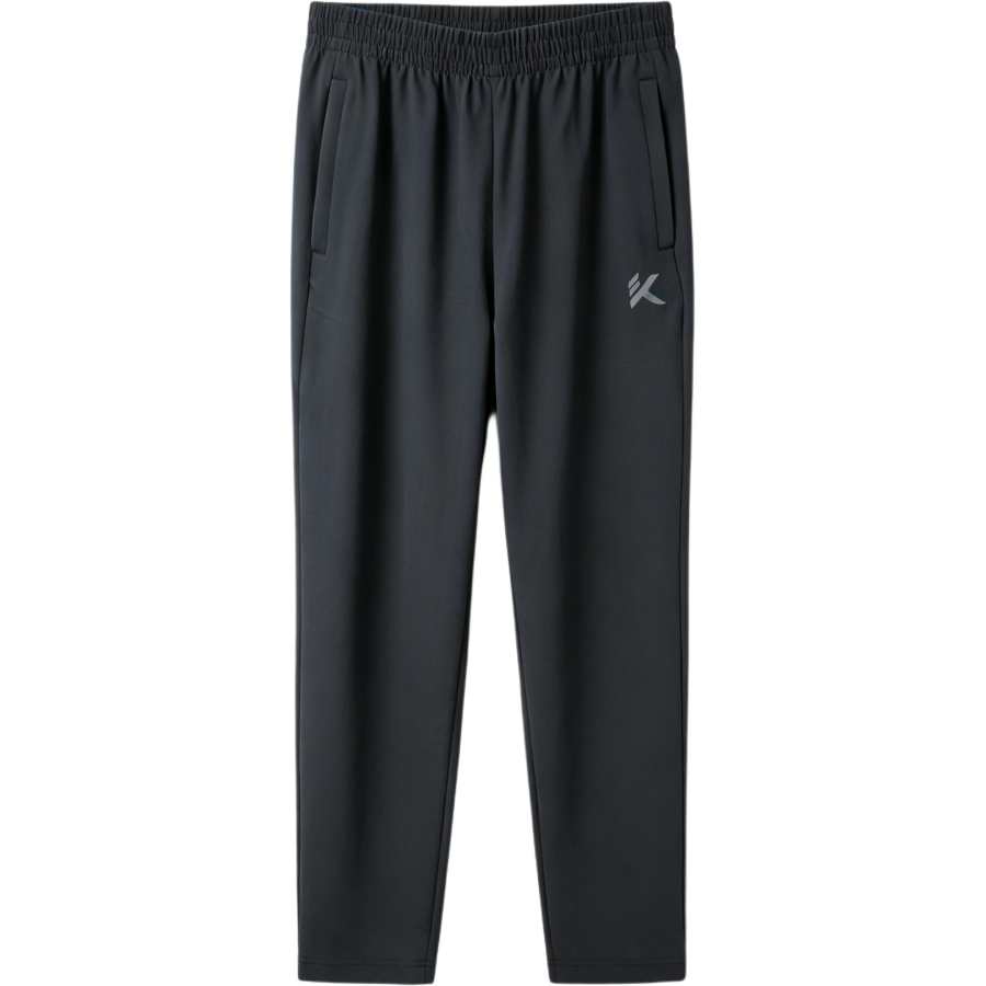 ANTA Casual Pants Men's Black Moderate Straight Fit Pants