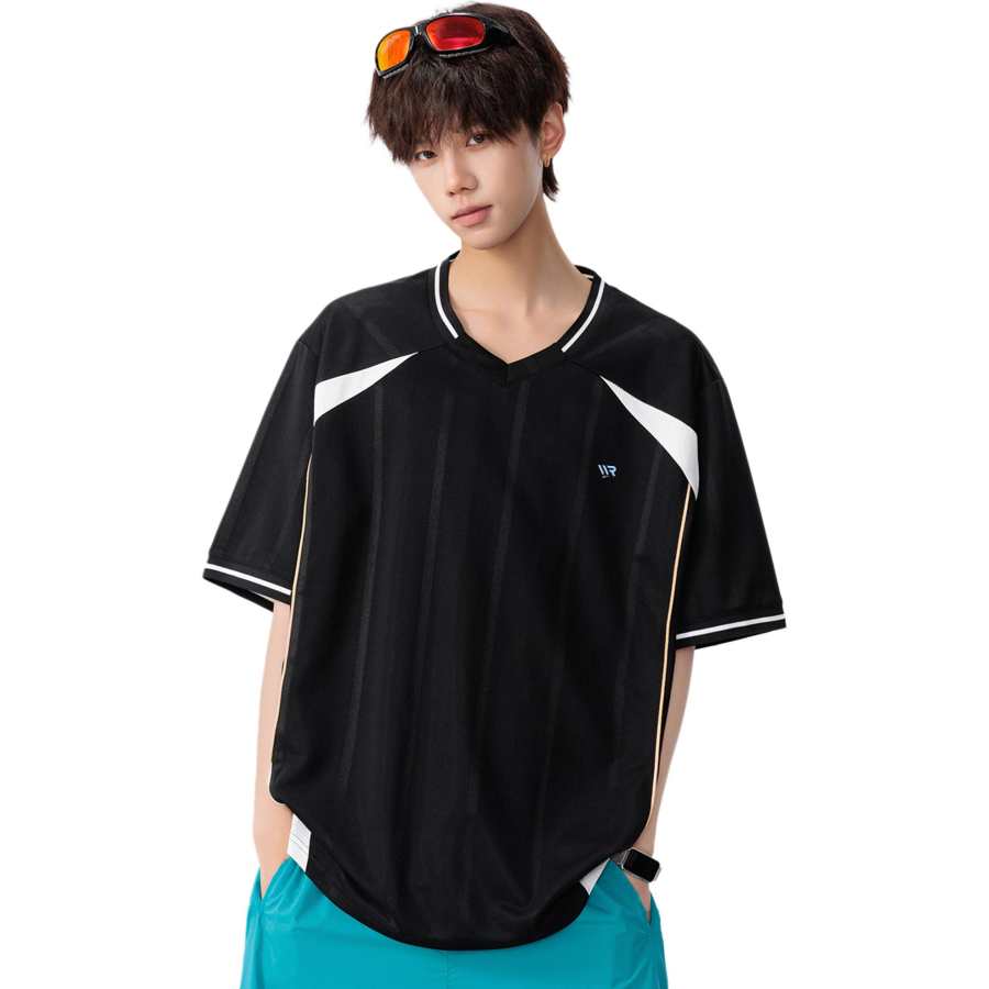 WARRIOR WARRIOR Quick Dry T Shirts Unisex V Neck Thin Straight Fit