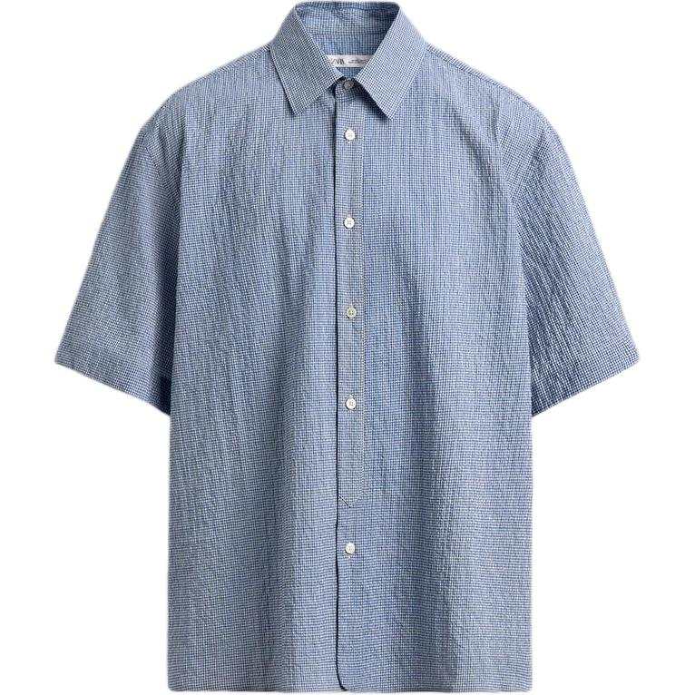 ZARA ZARA Shirts Men's Blue Moderate