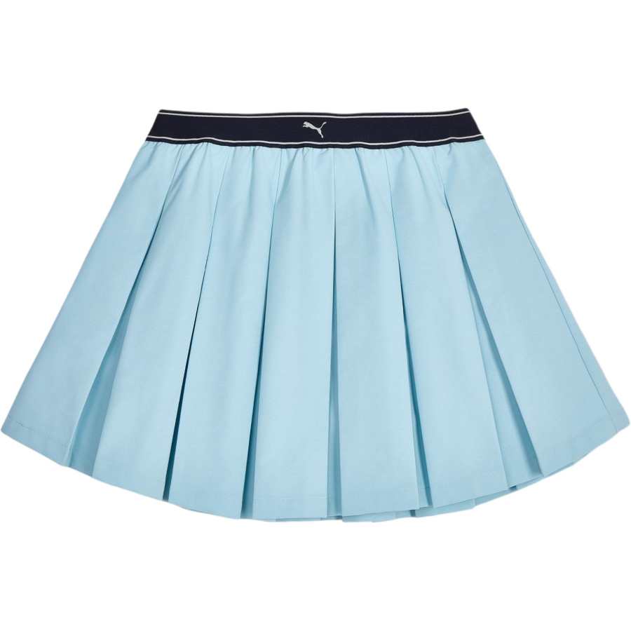 PUMA Casual Short Skirts Women's Silver Gray Moderate Short Skirt Pleated Skirt