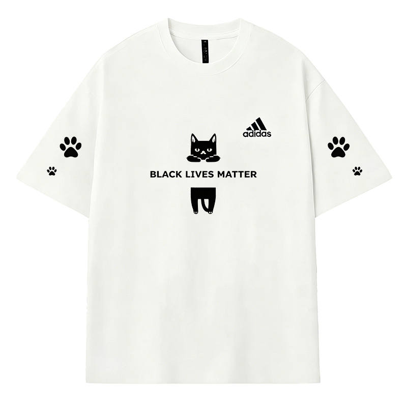 Adidas Adidas MUST HAVES T Shirts Men's White Crew Neck Moderate
