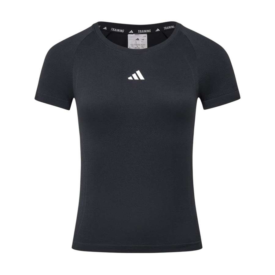 Adidas Adidas ESSENTIALS Quick Dry T Shirts Women's Night Sky Gray Crew Neck Moderate