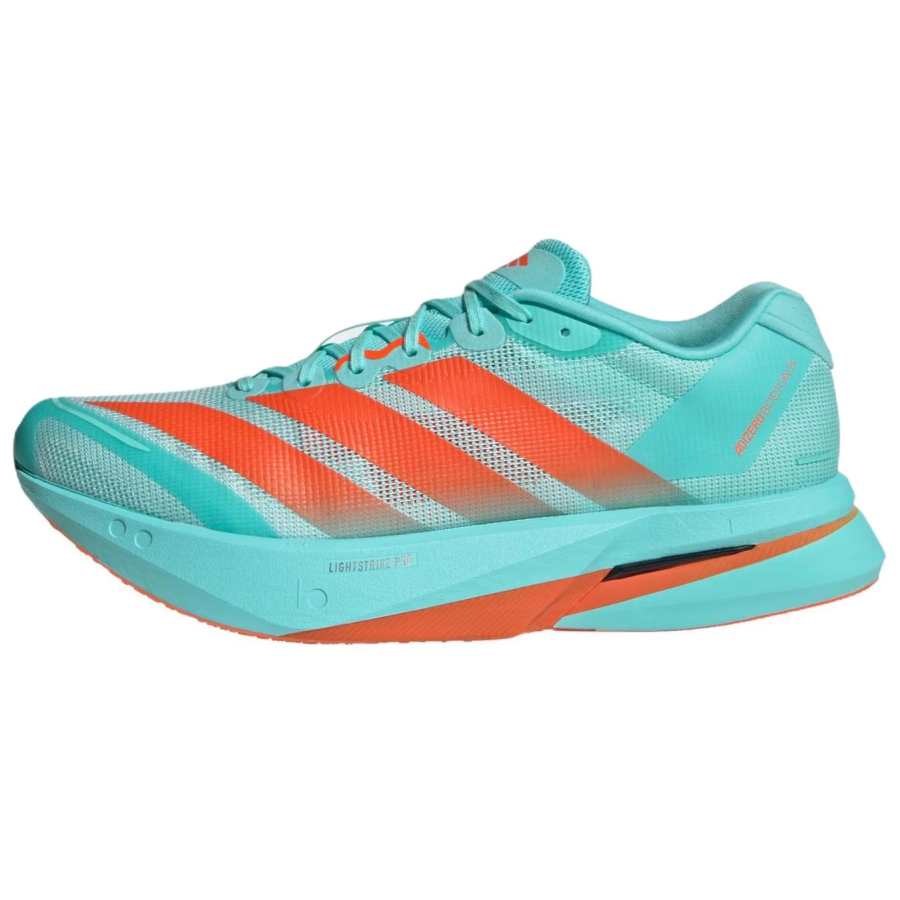 Adidas Adidas Adizero Boston 13 Running Shoes Men's Low Top Flash Water Blue/Impact Orange/Iron Gray