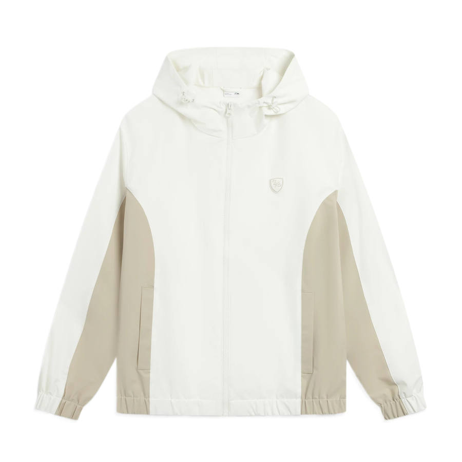 Li-Ning Li Ning Jackets Men's Ivory Hooded Non Detachable Moderate Straight Fit