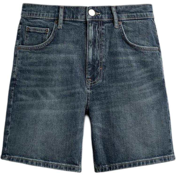 ZARA Denim Shorts Men's Blue Moderate