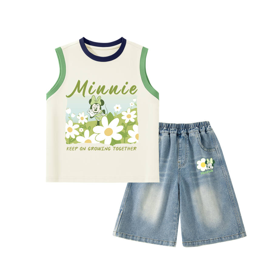 Disney Kids Casual Sportswear Crew Neck Thin Stretch