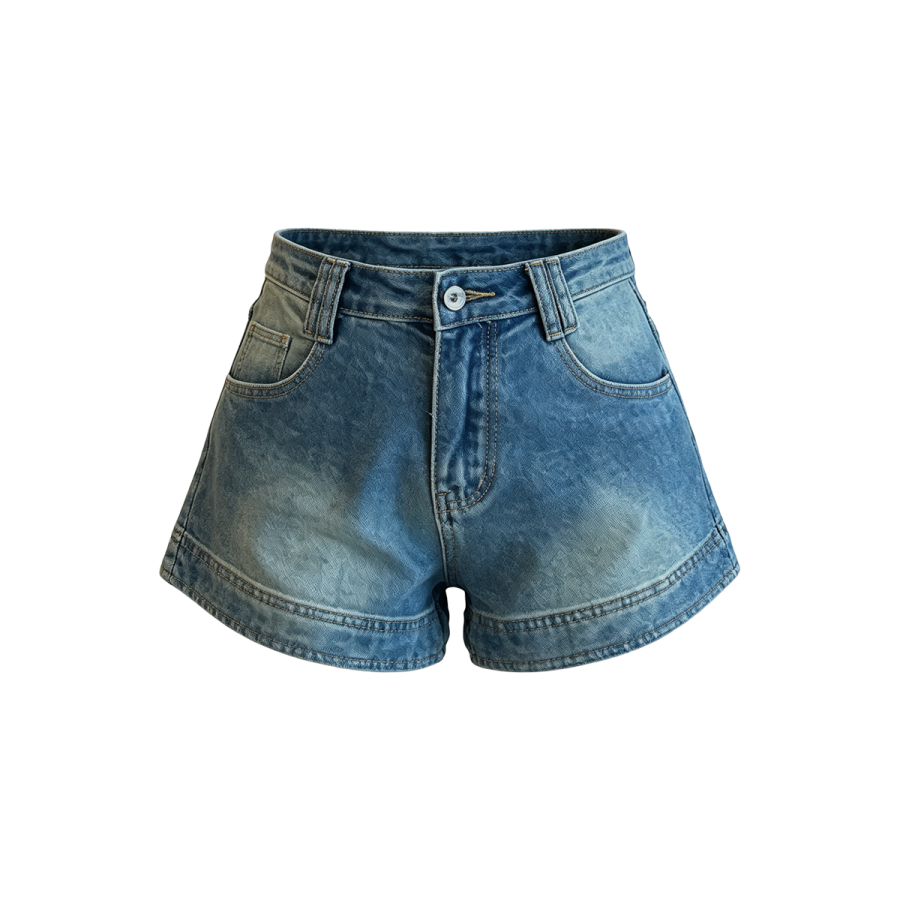 MostwantedLab Denim Shorts Women's Vintage Blue Moderate
