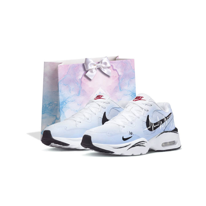 Nike Nike Air Max Fusion Running Shoes Men's Low Top Blue White