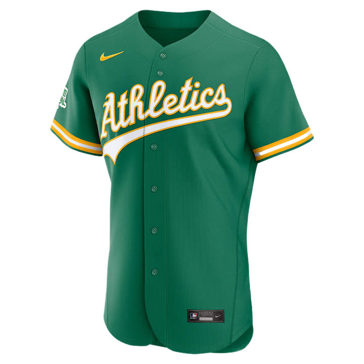 Nike Nike X MLB Baseball Jerseys Men's Green V Neck Moderate