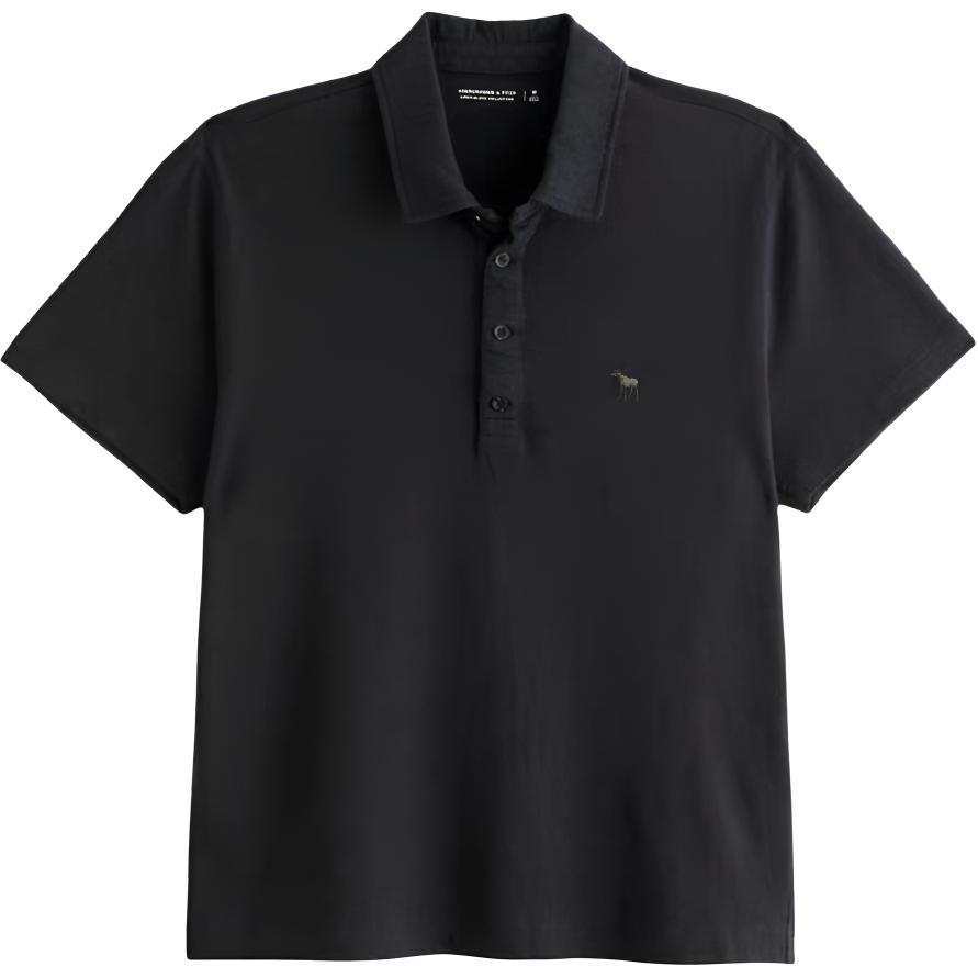 Abercrombie&Fitch Polo Shirts Men's Black Polo Collar Moderate Other