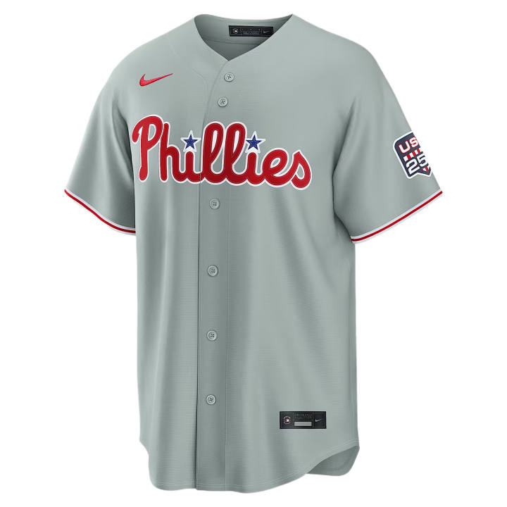 Nike Nike X MLB Baseball Jerseys Men's Gray V Neck Moderate