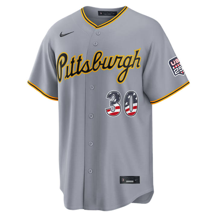 Nike Nike X MLB Baseball Jerseys Men's Gray V Neck Moderate