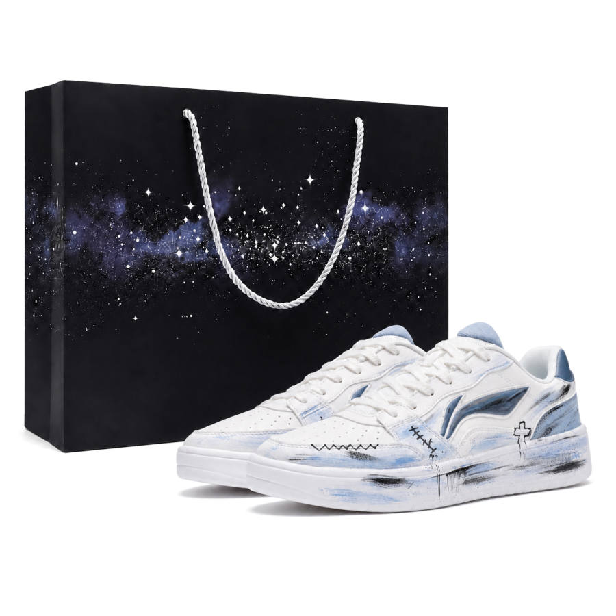 Li-Ning Li Ning Sycee Skateboard Shoes Unisex Low Top Black, Blue
