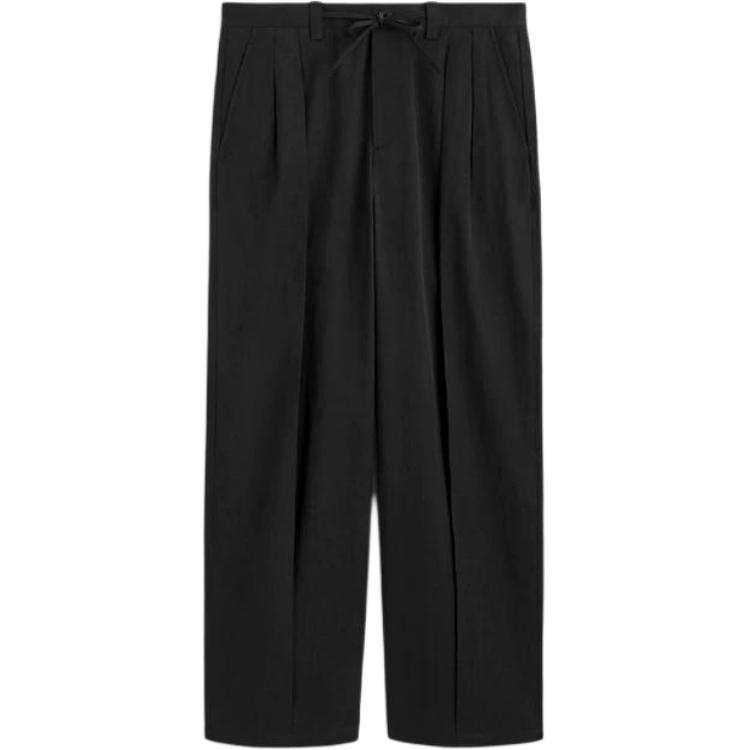 COS Casual Pants Men's Black Moderate Wide Leg Pants