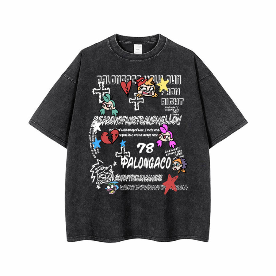 PAL ONGACO T Shirts Unisex Crew Neck Thin Straight Fit