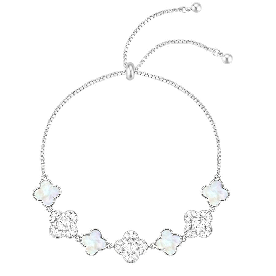Disney Zircon Bracelets Women's Silver Rose Gold