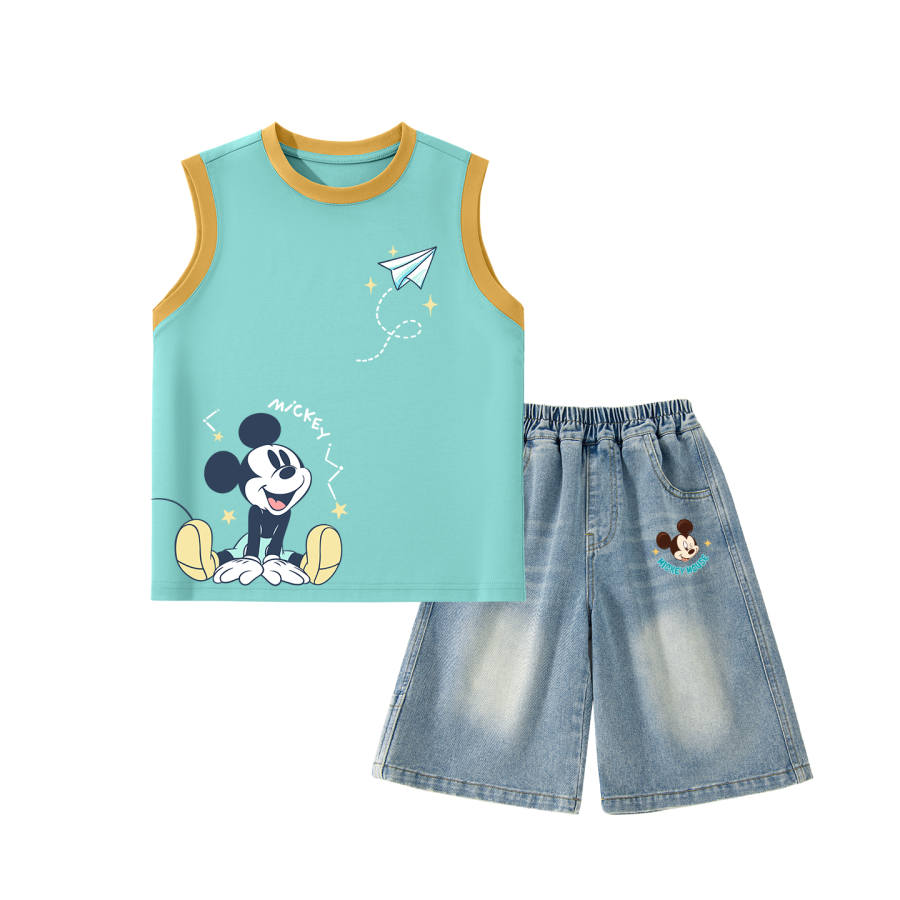 Disney Kids Casual Sportswear Crew Neck Thin Stretch