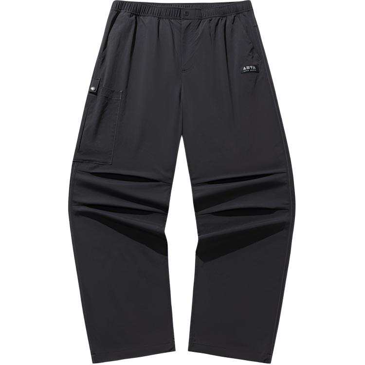 ANTA Life Collection Casual Pants Men's Black Moderate Straight Fit Pants