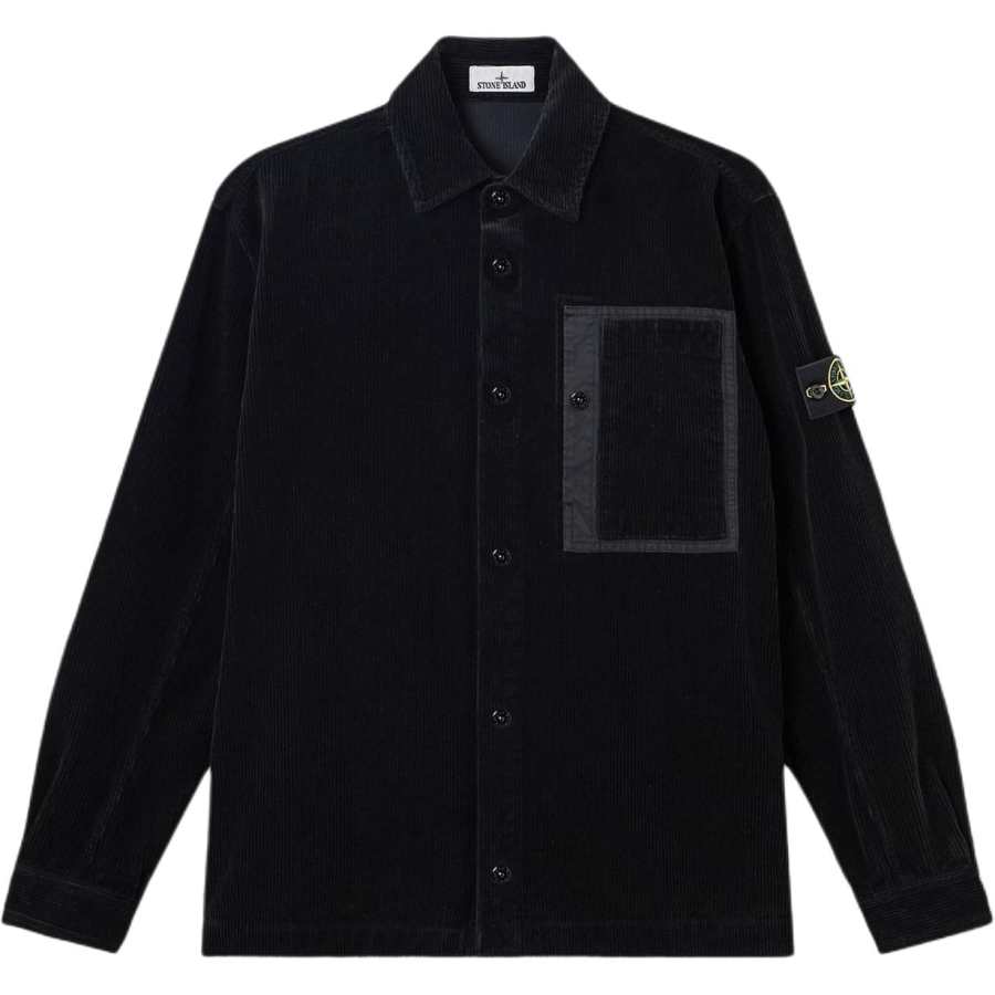 STONE ISLAND FW26 Jackets Men's Black Lapel Moderate Straight Fit