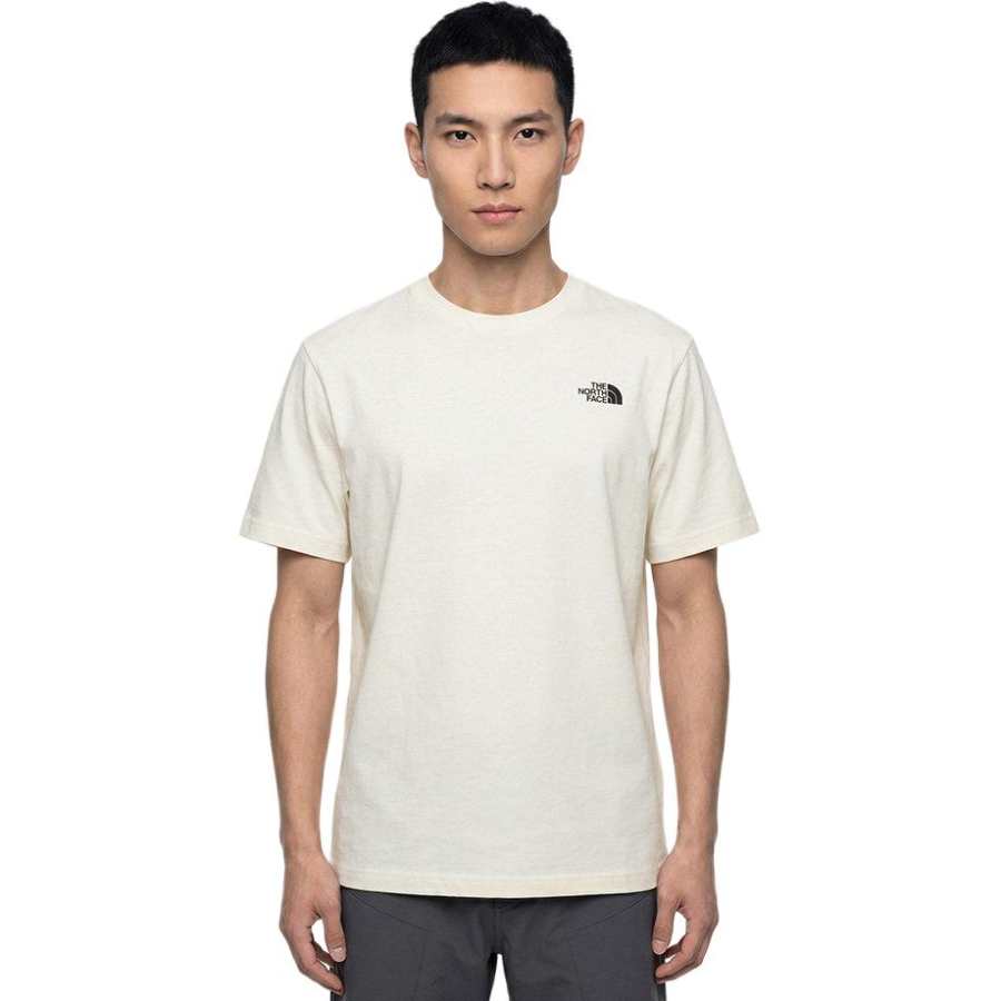 THE NORTH FACE Quick Dry T Shirts Unisex QLI/Dune White Crew Neck Moderate