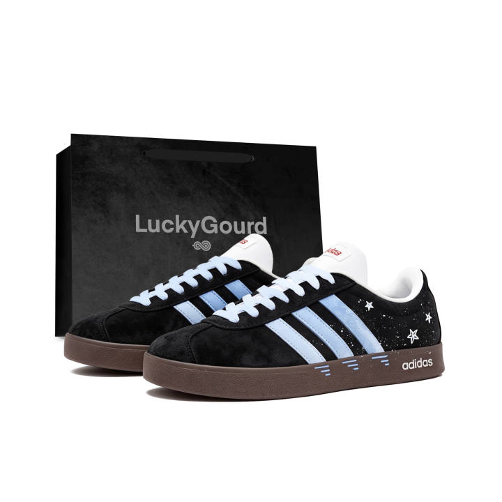 Adidas Adidas VL Court German Army Trainers Unisex Low Top Blue