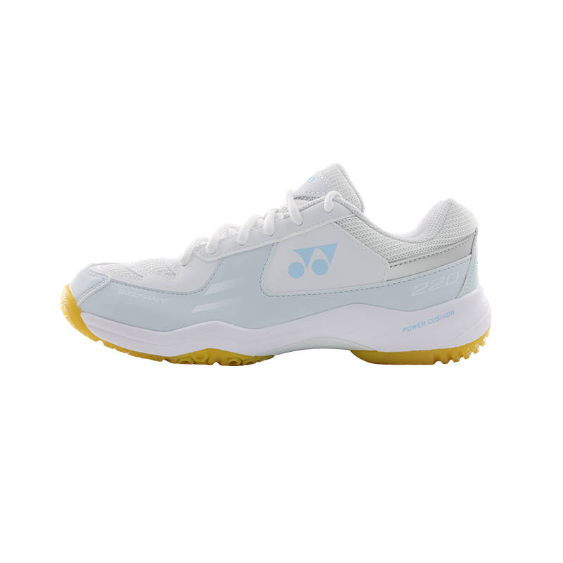 YONEX POWER CUSHION 220 Badminton Shoes Unisex Low Top White & Blue Colorway