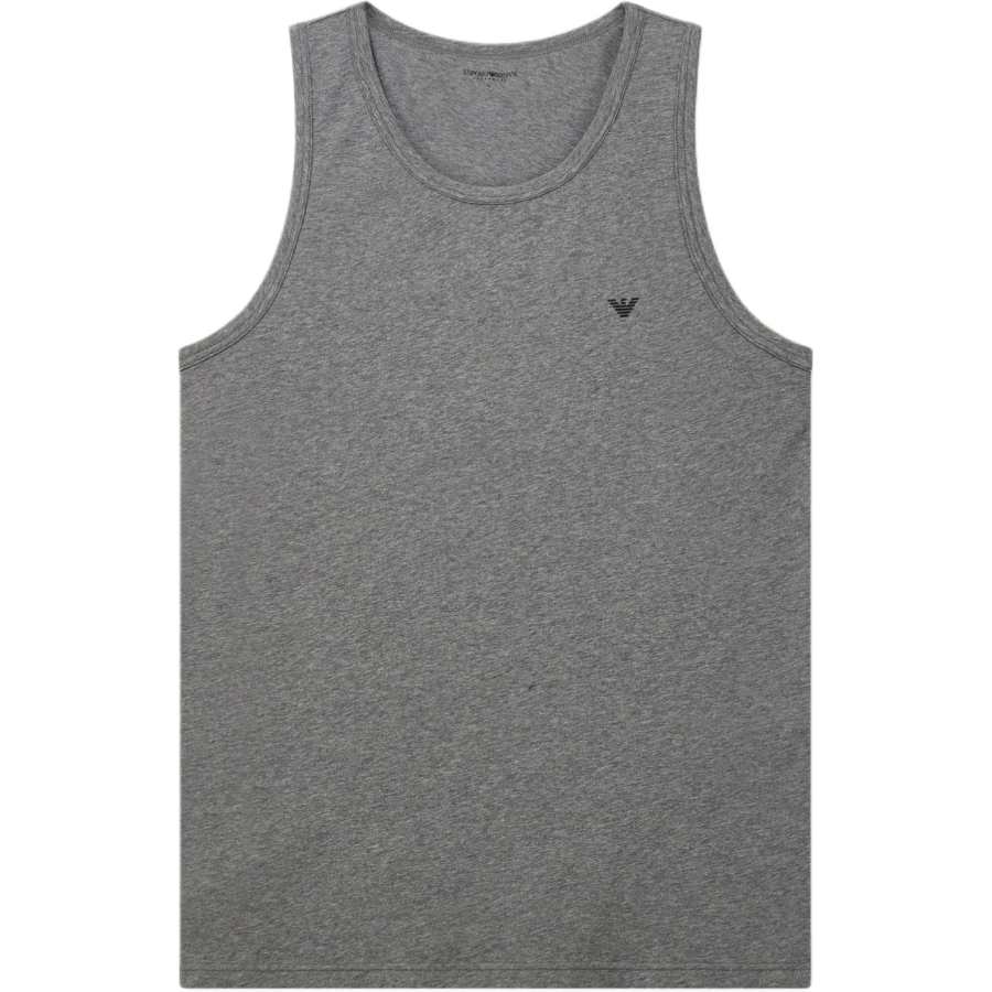 EMPORIO ARMANI Tank Tops Men's Gray Crew Neck Moderate Other