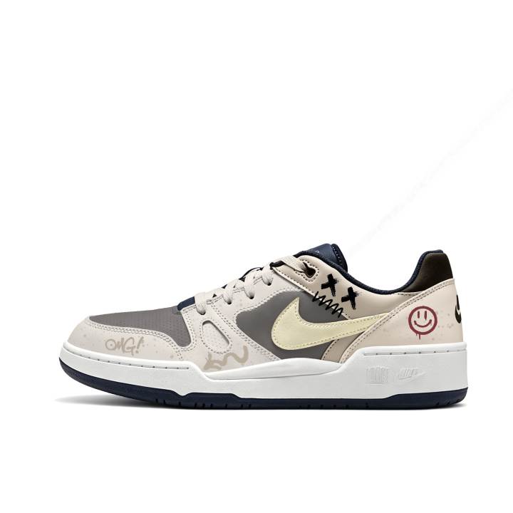 Nike Nike Full Force Skateboard Shoes Unisex Low Top Brown/Beige/Khaki