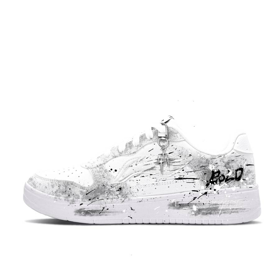 Li-Ning Li Ning Floating Boat Skateboard Shoes Men's Low Top Gray