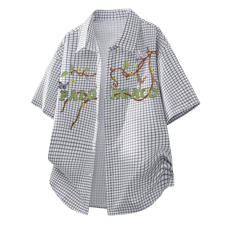 PAL ONGACO Shirts Unisex Lapel Moderate Straight Fit
