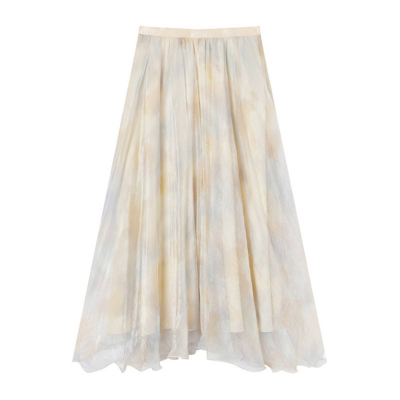 XIANGYING Casual Long Skirts Women's Thin Long Skirt