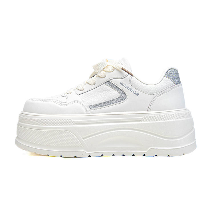 WARRIOR WARRIOR Casual Shoes Women's Low Top White Silver