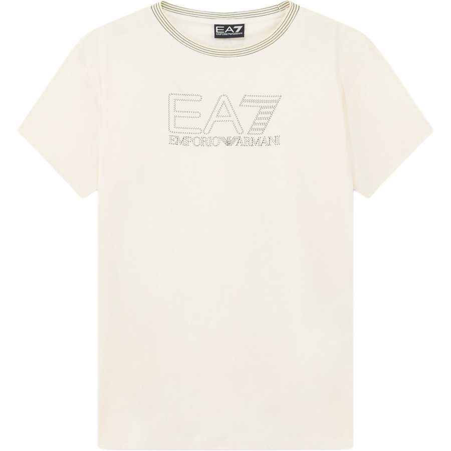 EMPORIO ARMANI EA7 T Shirts Women's Light Umber Crew Neck Moderate