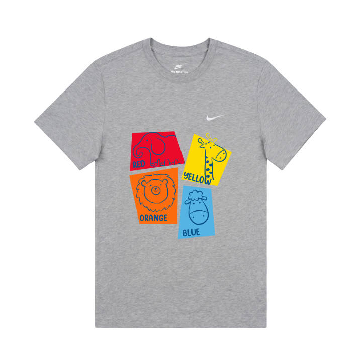Nike Nike T Shirts Unisex Gray Crew Neck Moderate