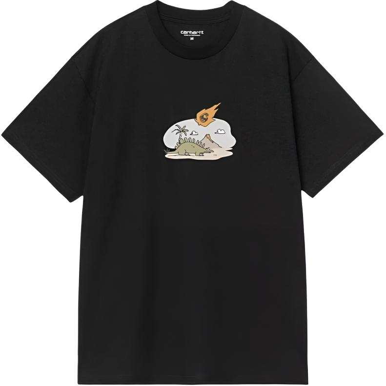 Carhartt WIP T Shirts Men's BKX/Black Crew Neck Moderate