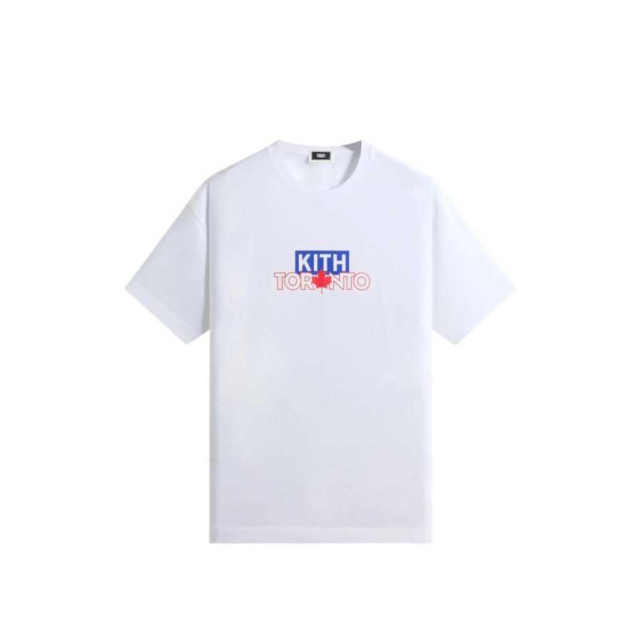 KITH KITH T Shirts Men's White Crew Neck Moderate