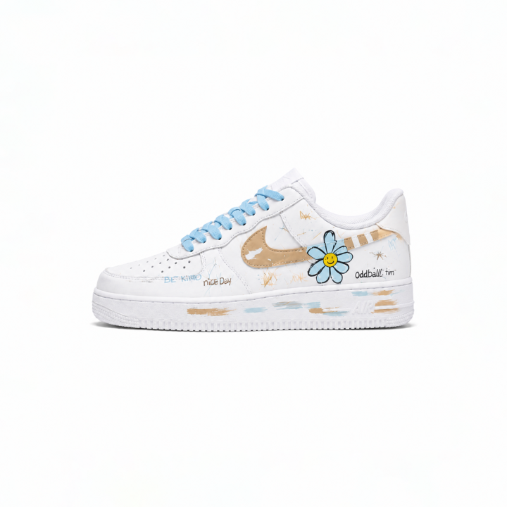 Nike Nike Air Force 1 Skateboard Shoes Unisex Low Top Yellow