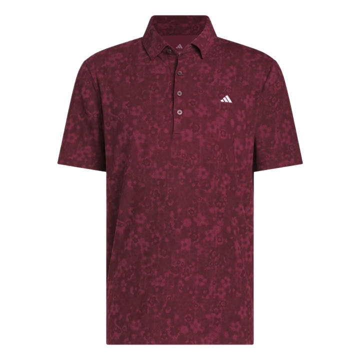 Adidas Adidas Sport Performance Golf Clothing Men's Chestnut Polo Collar Moderate