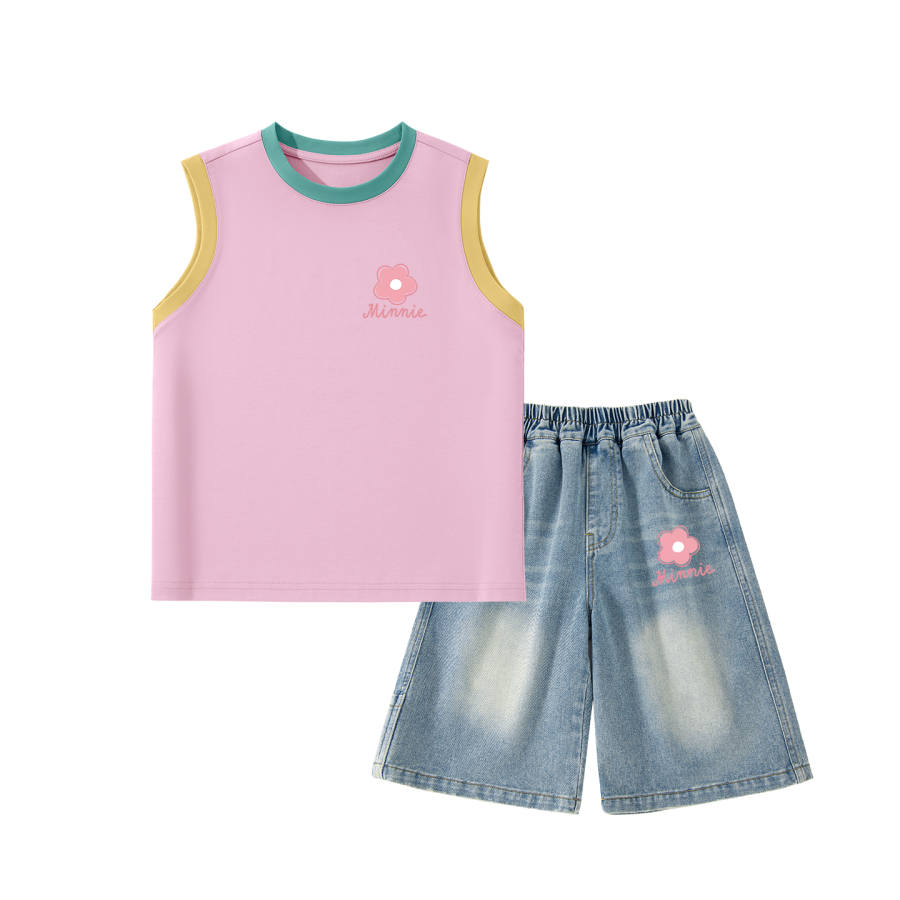 Disney Kids Casual Sportswear Crew Neck Thin Stretch