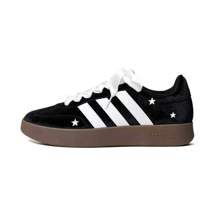 Adidas Adidas BARREDA Skateboard Shoes Women's Low Top Black, White, Brown & Multicolor