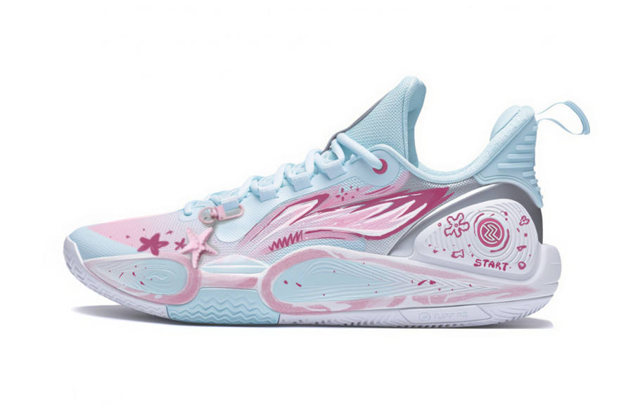 Li-Ning Li Ning Speed 9 Basketball Shoes Men's Low Top Blue/Pink